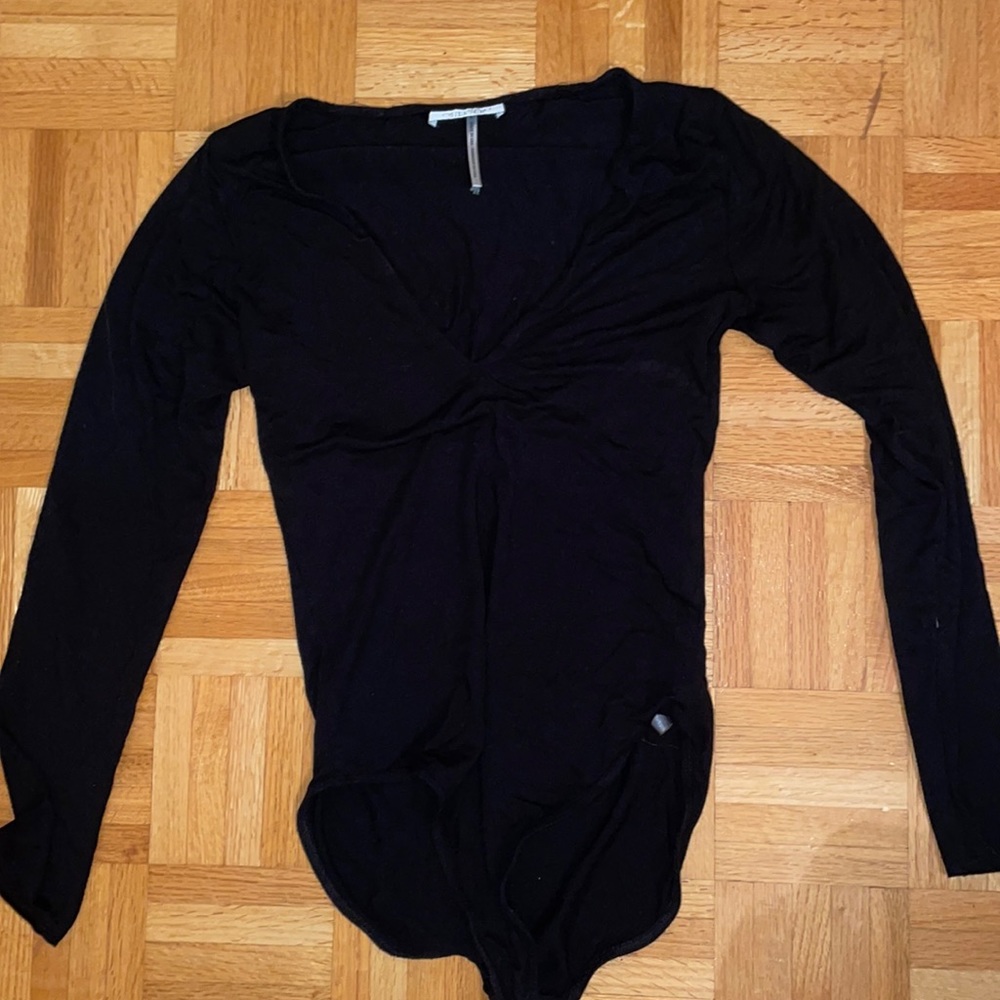 Urban outfitters long sleeve v neck bodysuit